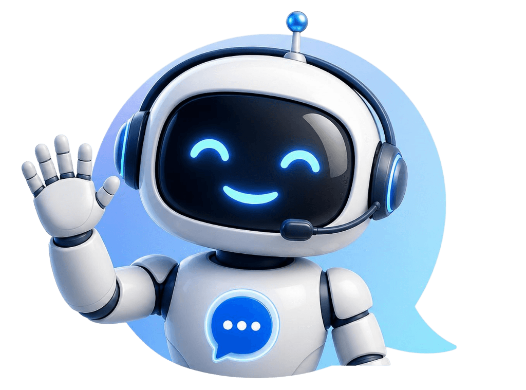 Chatbotty mascot waving hello